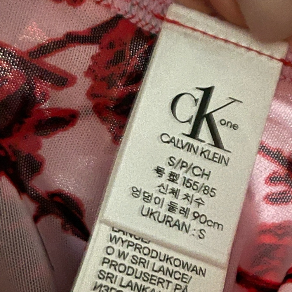 NWT Calvin Klein CK One Glitter Bikini Pale Orchid Size Small Limited Ed… - Picture 2 of 2